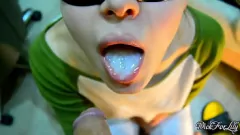 play Mamada nocturna caliente: burlas con la lengua y tragar semen